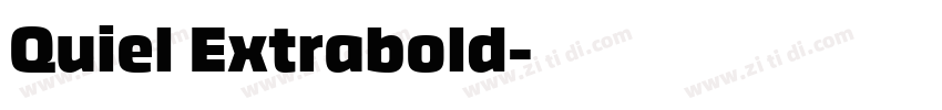 Quiel Extrabold字体转换